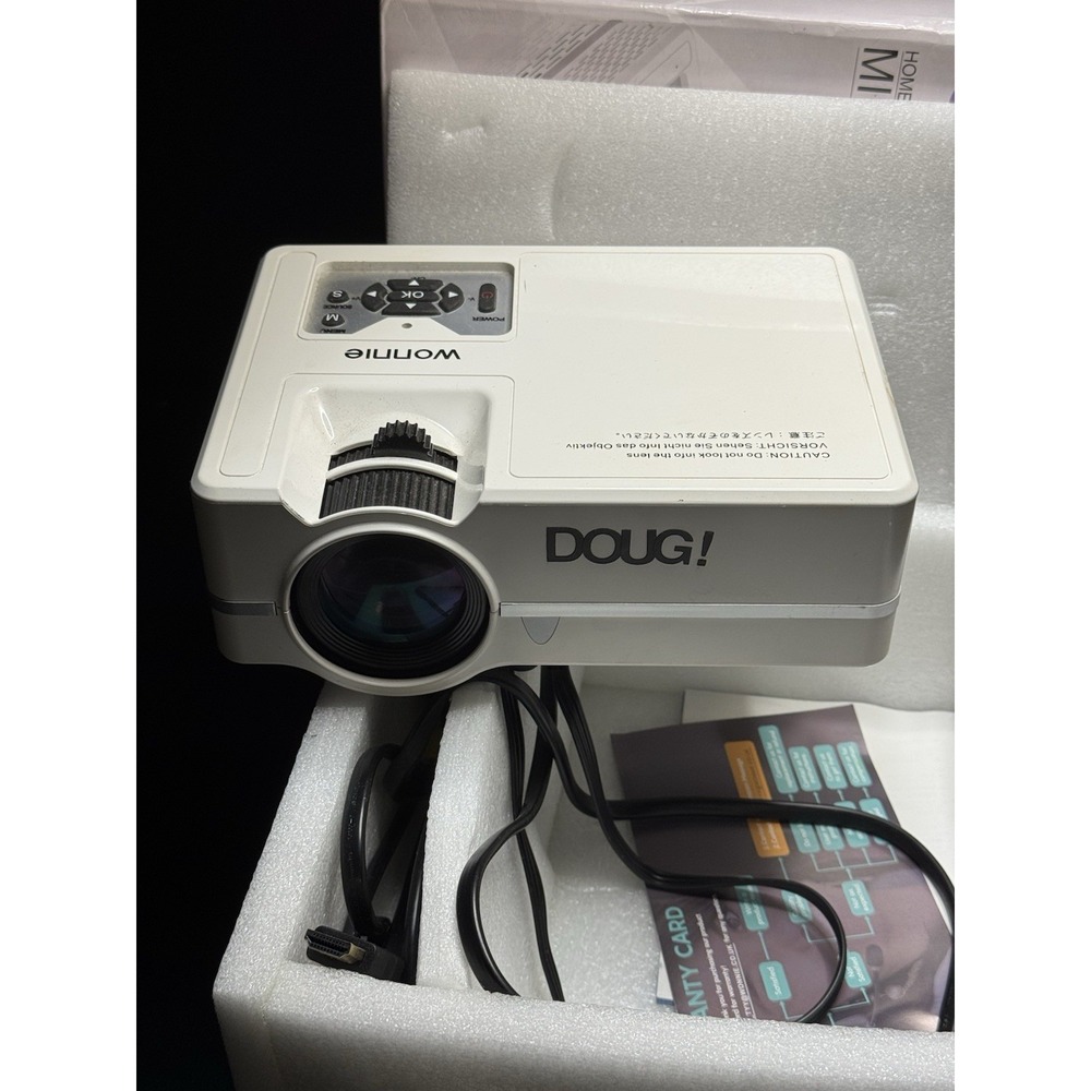 Wonnie Mini HD LED Projector W-TYY001 | Fully Working | HDMI VGA USB AV
